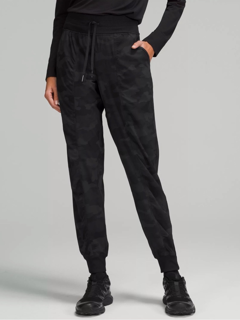 lululemon athletica Black Camo Jogger Track Pants